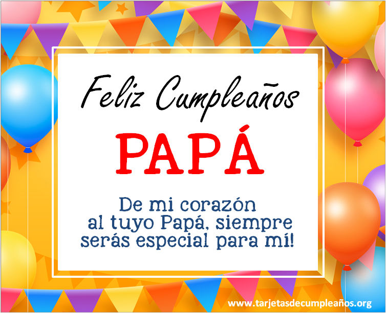 ▷ Tarjetas de Cumpleaños para Papá Imágenes con frases ? ?